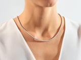 Diamond tennis necklace for women, fine jewelry, elegant gift