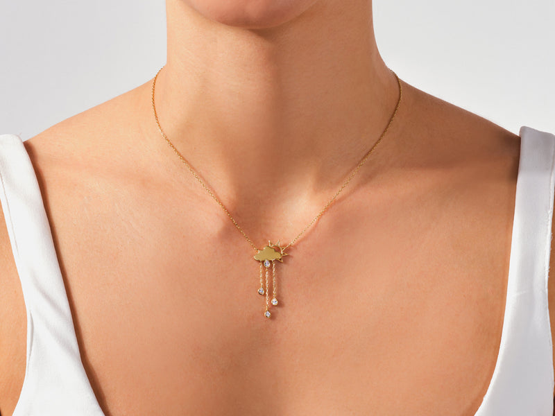 Rain Cloud Necklace