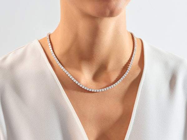 Moissanite Tennis Necklace (4.00 mm)