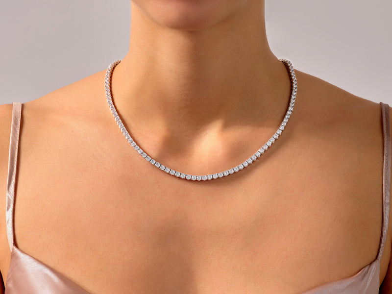 Moissanite Tennis Necklace (4.00 mm)