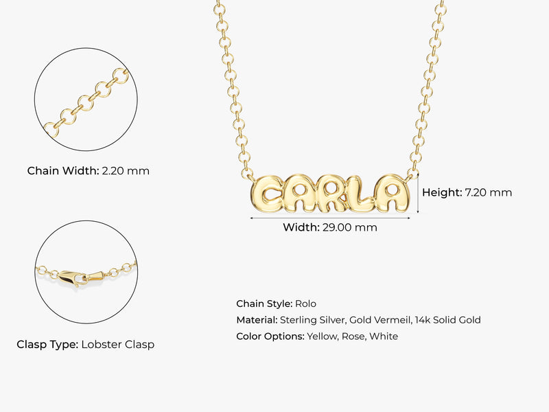 Bubble Name Necklace