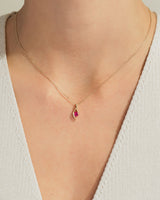 Single Stone Birthstone Pendant Necklace
