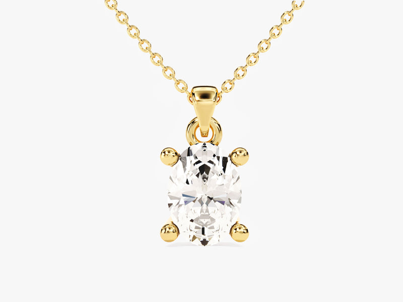 Oval Cut Solitaire Pendant (1.00 CT)