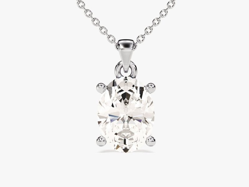 Oval Cut Solitaire Pendant (1.50 CT)