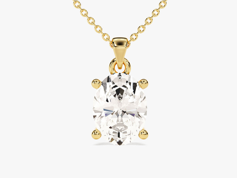Oval Cut Solitaire Pendant (1.50 CT)