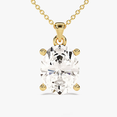 Oval Cut Solitaire Pendant (2.00 CT)