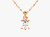 Oval Cut Solitaire Pendant (0.50 CT)