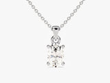 Oval Cut Solitaire Pendant (0.50 CT)