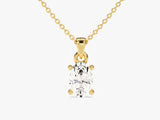 Oval Cut Solitaire Pendant (0.50 CT)