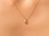 Oval Cut Solitaire Pendant (1.00 CT)