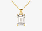 Emerald Cut Solitaire Pendant (1.00 CT)