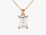 Emerald Cut Solitaire Pendant (1.50 CT)