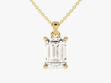Emerald Cut Solitaire Pendant (1.50 CT)