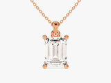 Emerald Cut Solitaire Pendant (2.00 CT)