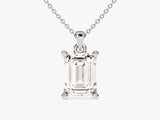 Emerald Cut Solitaire Pendant (2.00 CT)