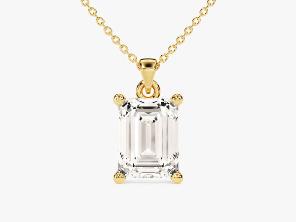 Emerald Cut Solitaire Pendant (2.00 CT)
