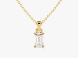 Emerald Cut Solitaire Pendant (0.50 CT)