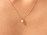 Emerald Cut Solitaire Pendant (1.00 CT)