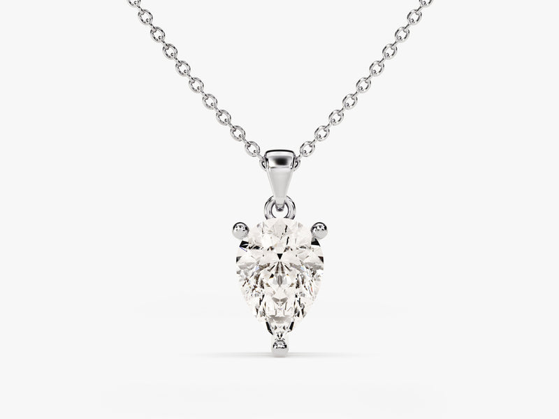 Pear Cut Solitaire Pendant (1.00 CT)