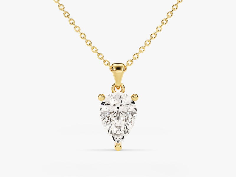 Pear Cut Solitaire Pendant (1.00 CT)