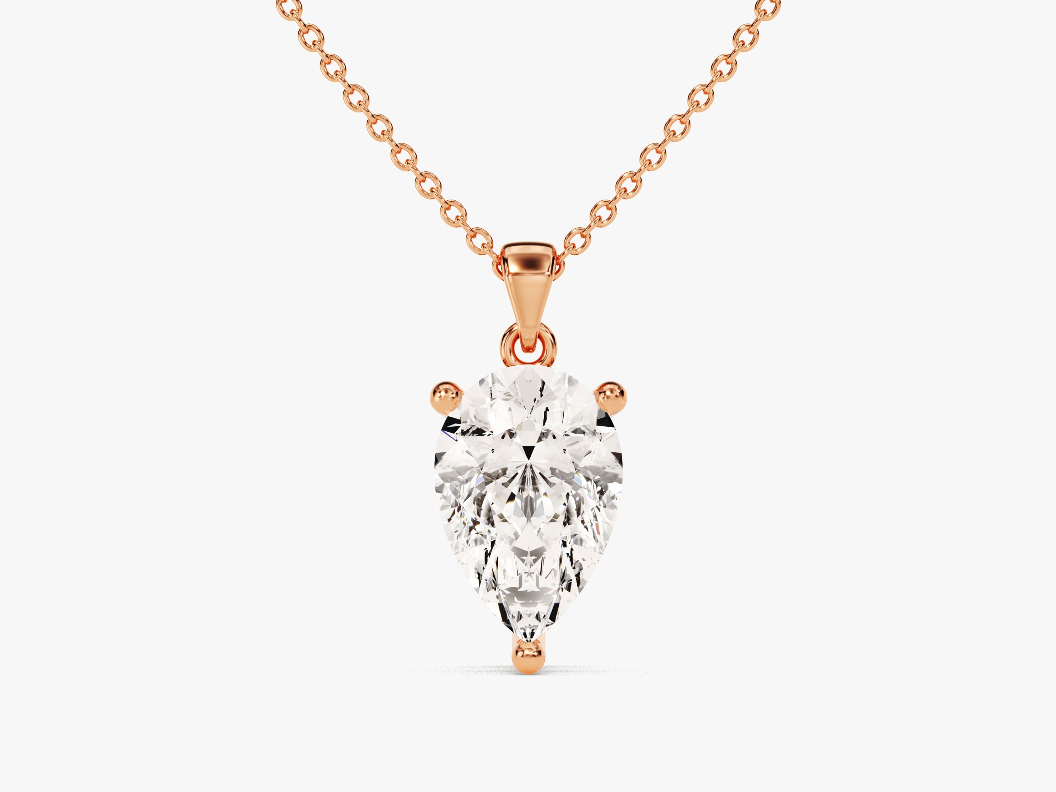 Pear Cut Solitaire Pendant (1.50 CT)