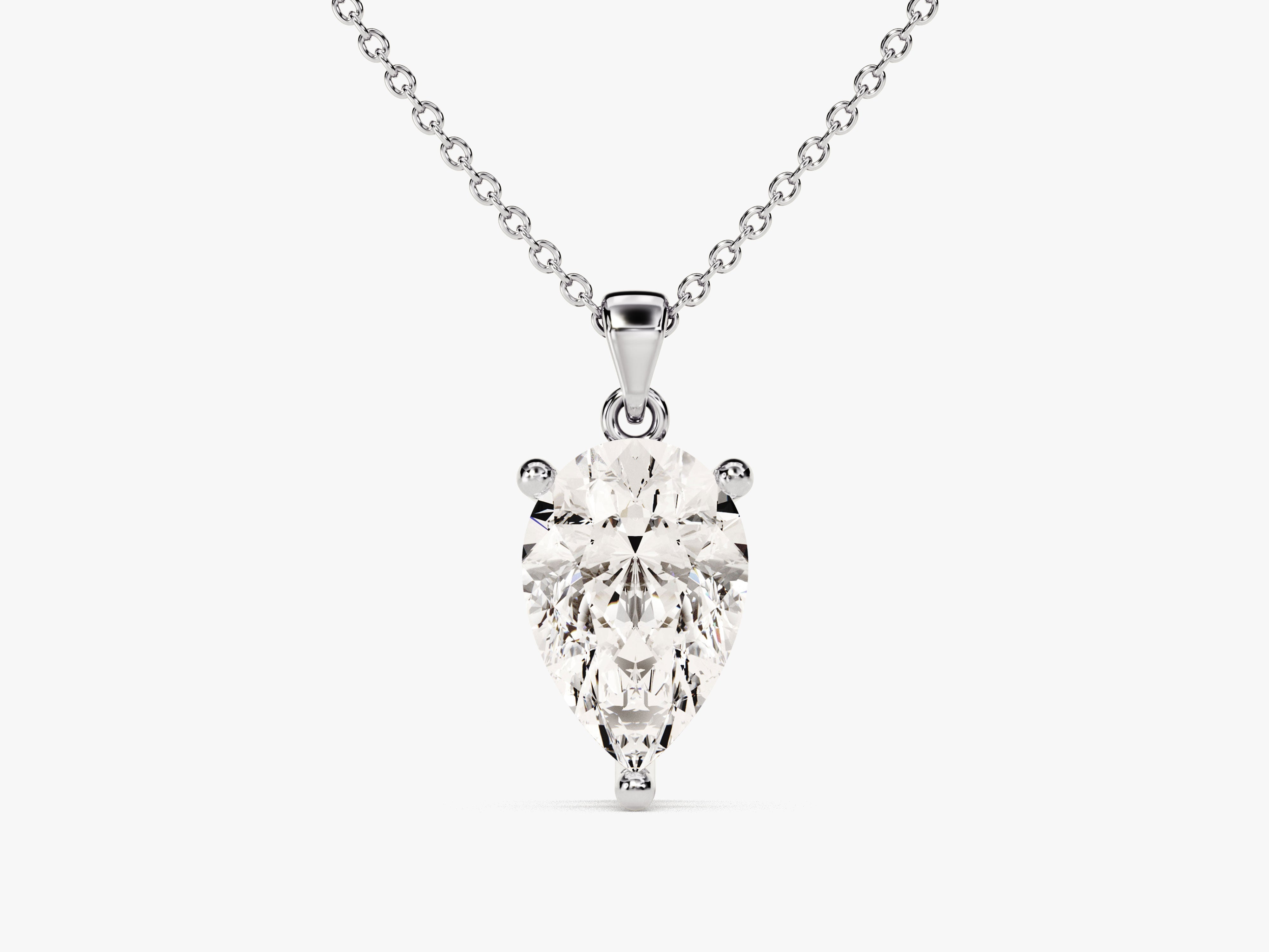 Pear Cut Solitaire Pendant (1.50 CT)