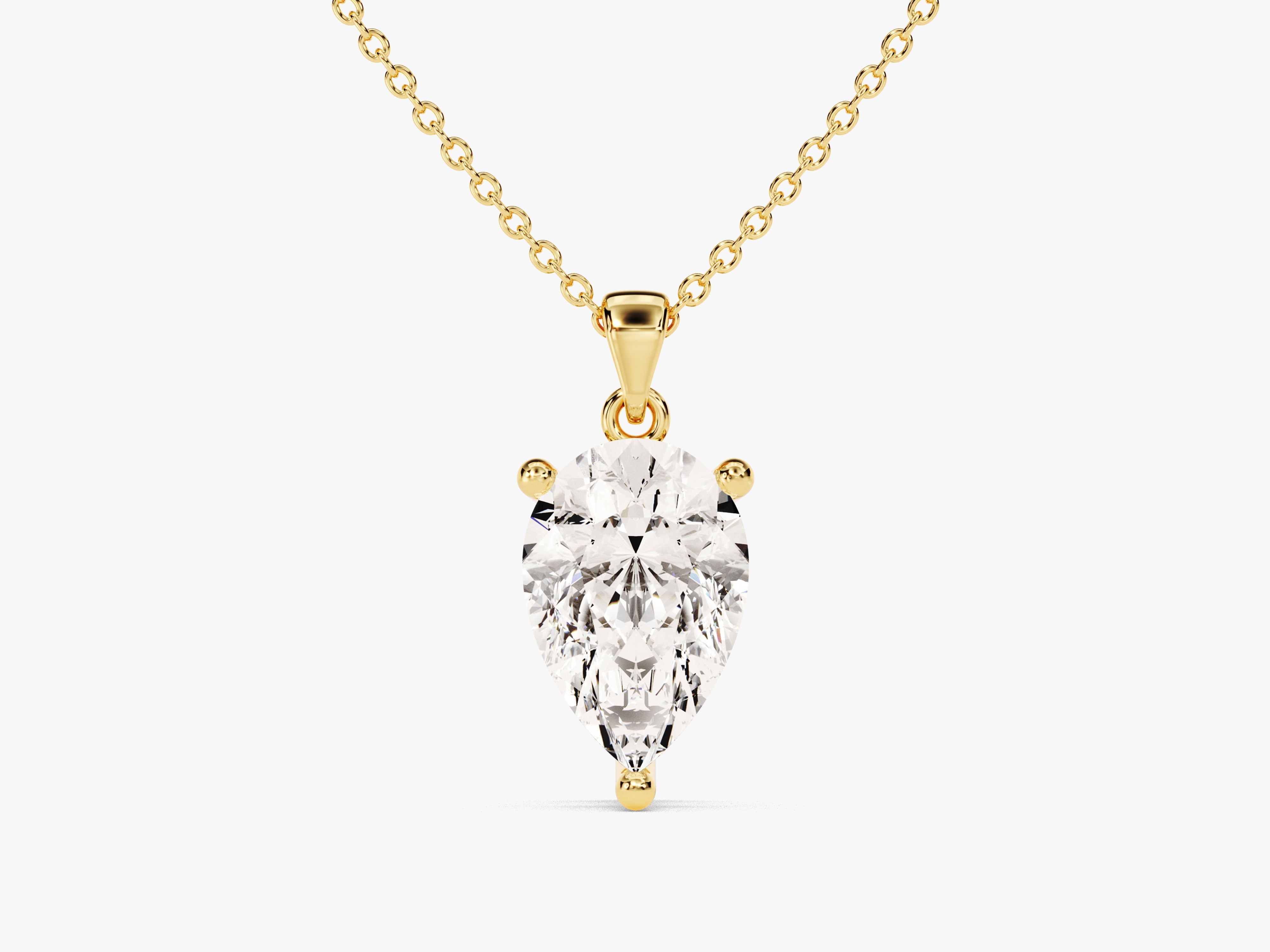Pear Cut Solitaire Pendant (1.50 CT)