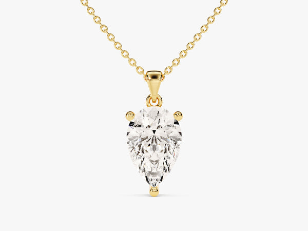 Pear Cut Solitaire Pendant (1.50 CT)