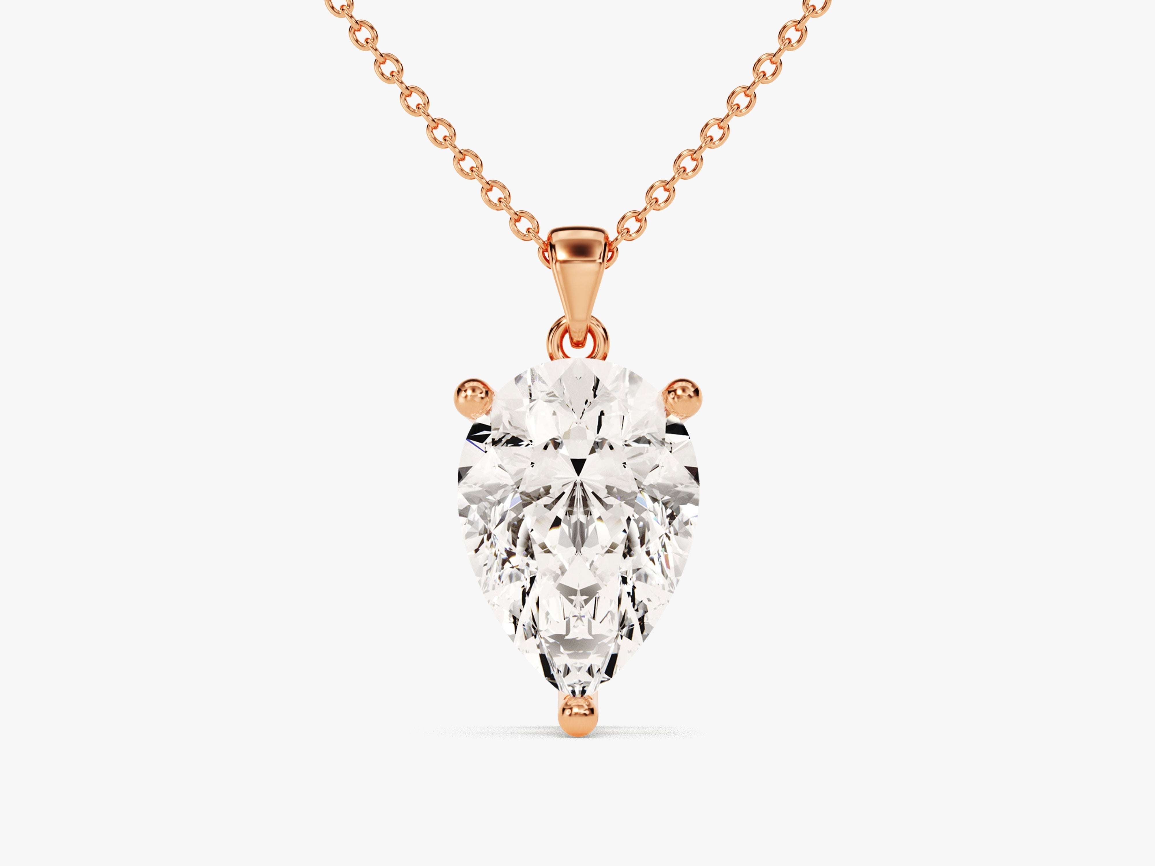 Pear Cut Solitaire Pendant (2.00 CT)