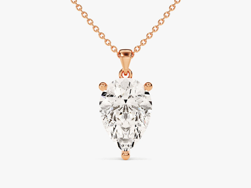 Pear Cut Solitaire Pendant (2.00 CT)