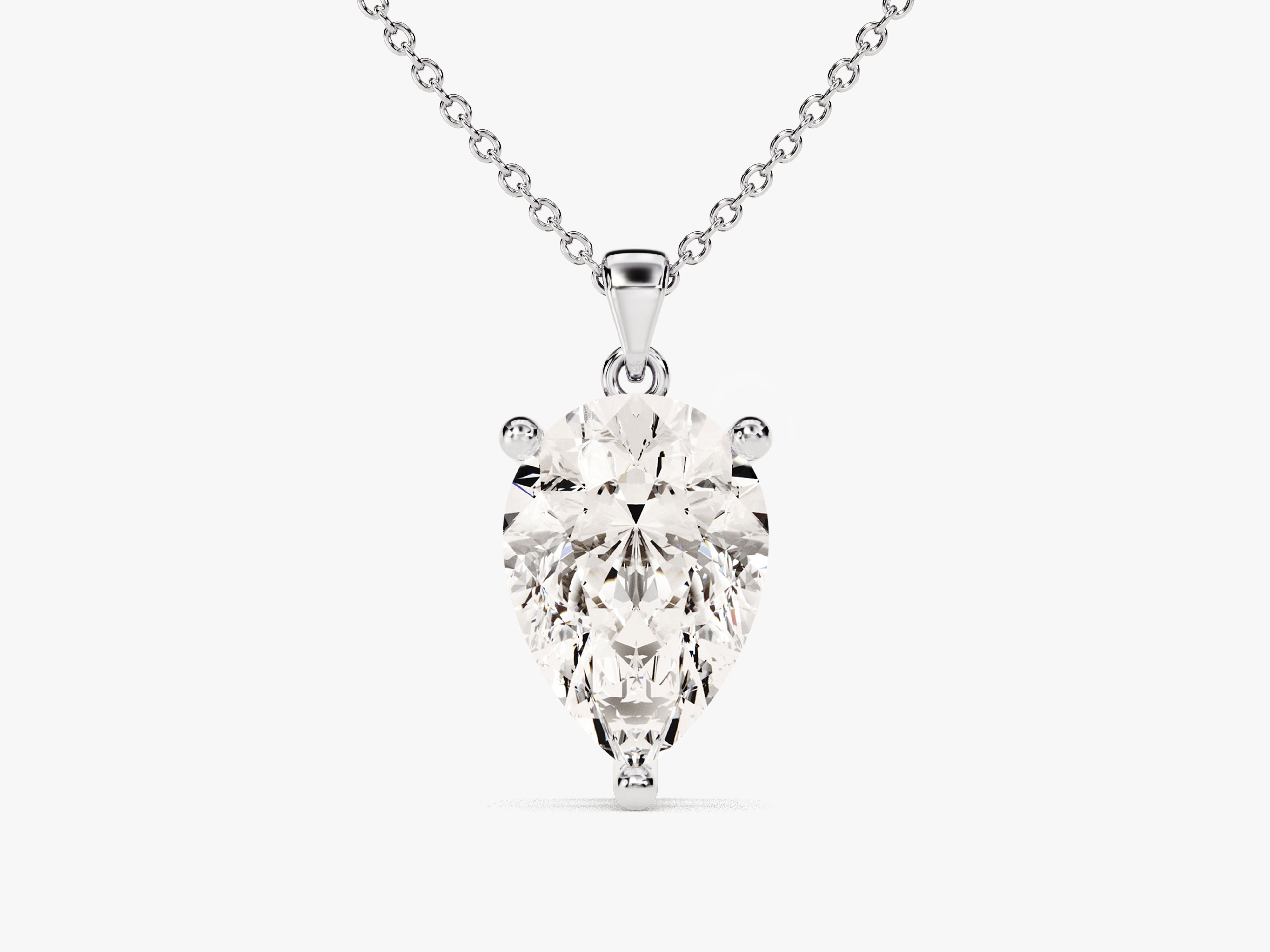 Pear Cut Solitaire Pendant (2.00 CT)
