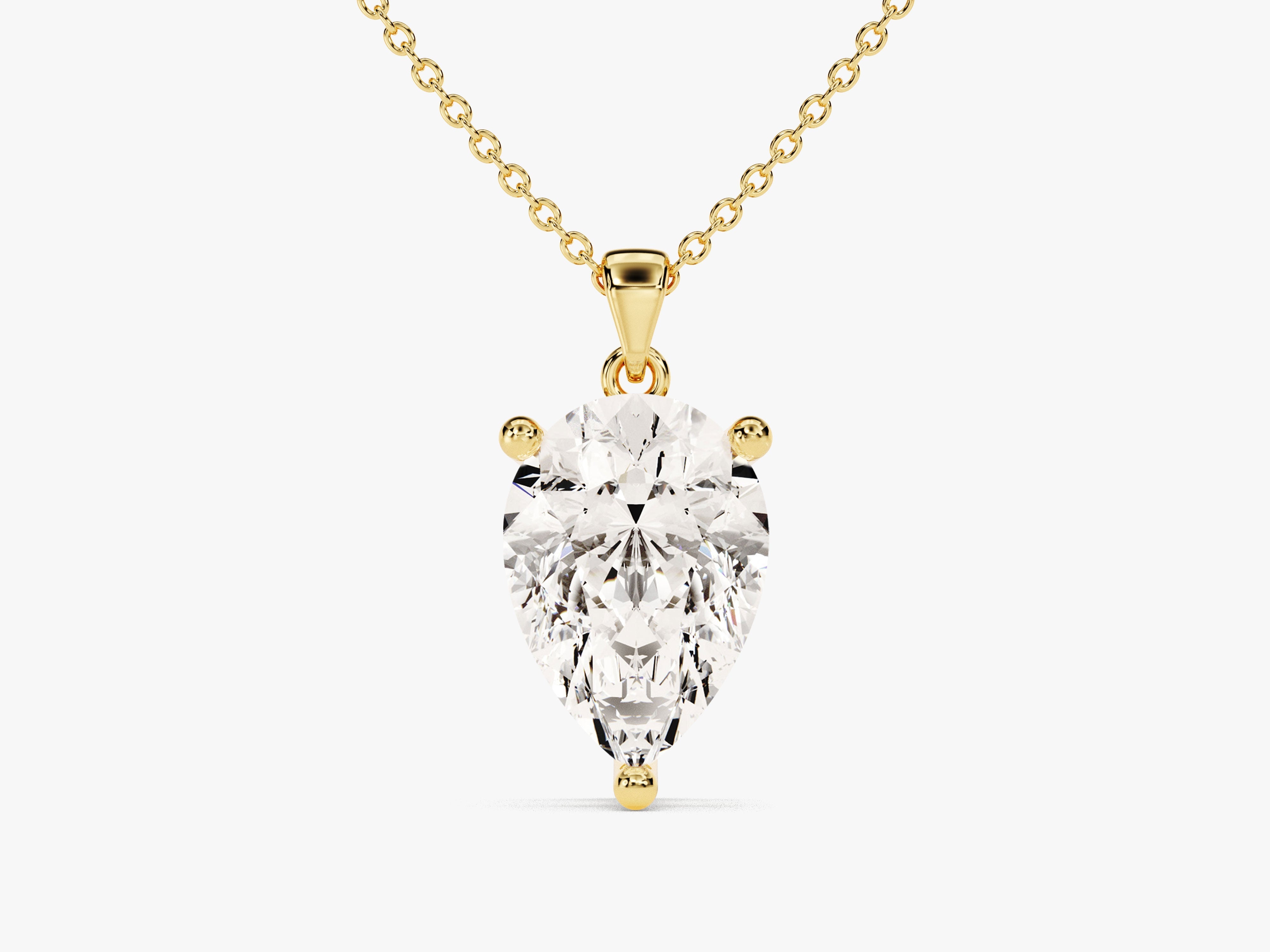 Pear Cut Solitaire Pendant (2.00 CT)