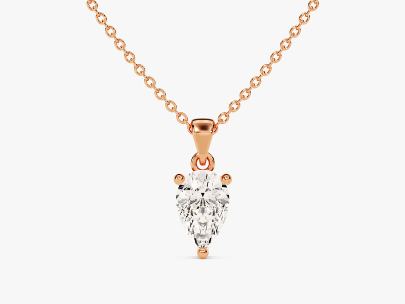Pear Cut Solitaire Pendant (0.50 CT)