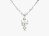 Pear Cut Solitaire Pendant (0.50 CT)