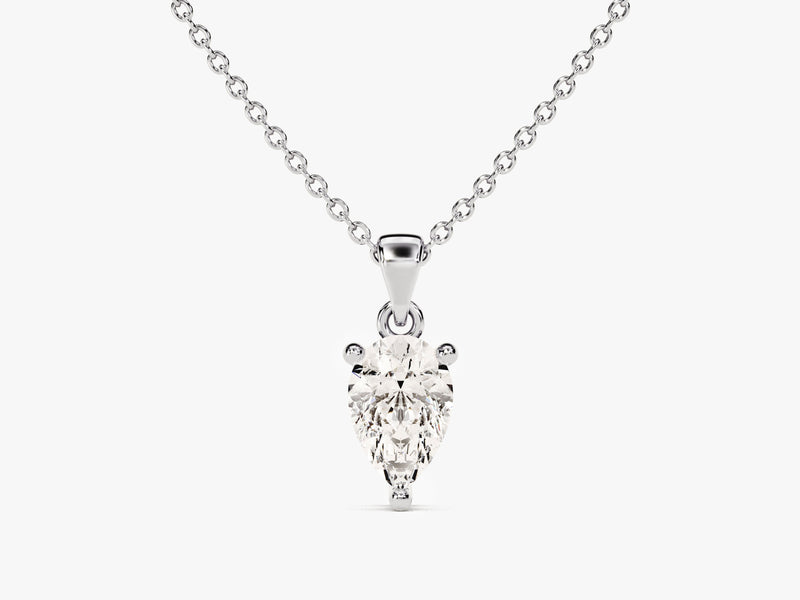 Pear Cut Solitaire Pendant (0.50 CT)