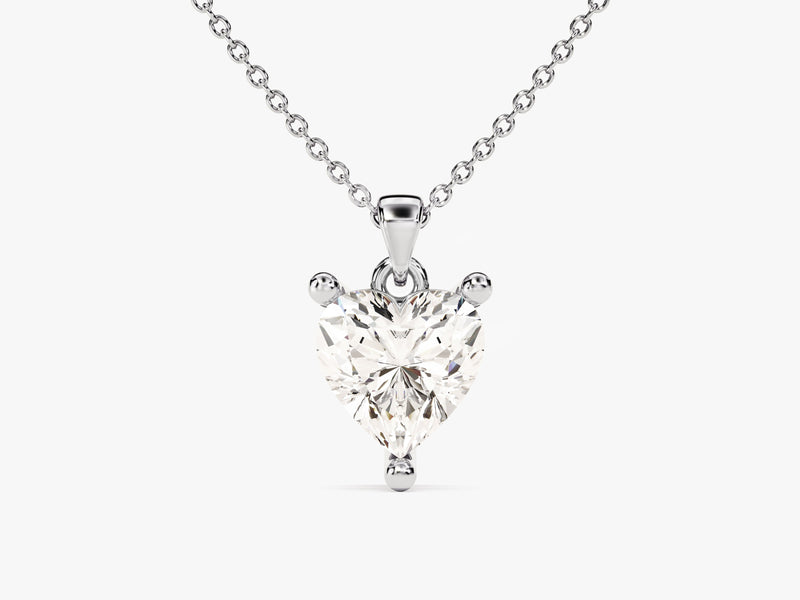 Heart Cut Solitaire Pendant (1.00 CT)