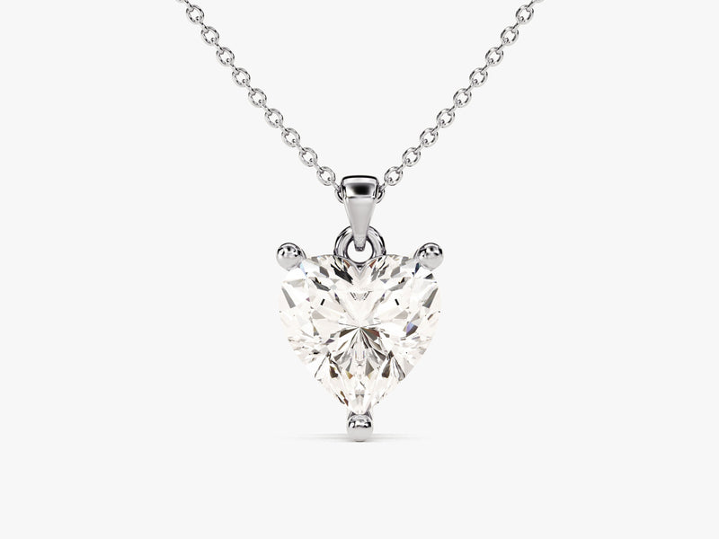 Heart Cut Solitaire Pendant (1.50 CT)