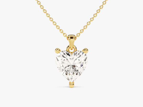 Heart Cut Solitaire Pendant (1.50 CT)