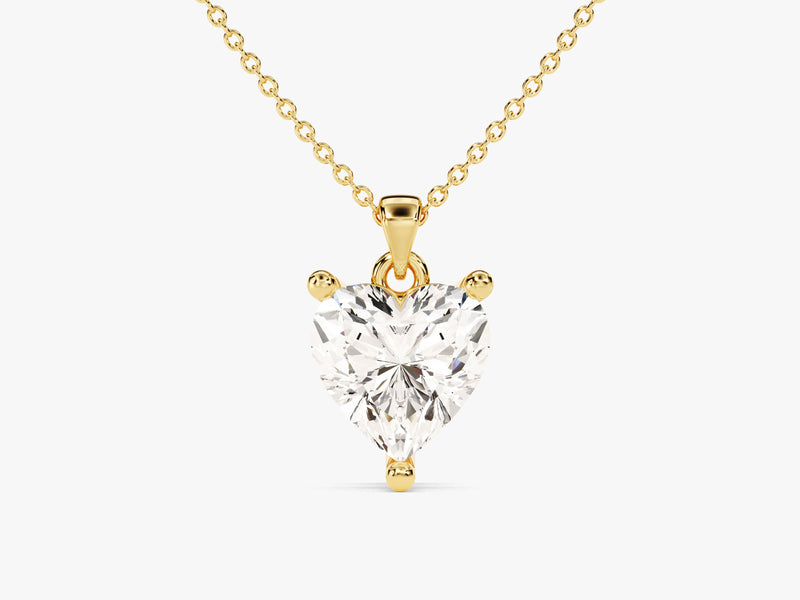 Heart Cut Solitaire Pendant (1.50 CT)