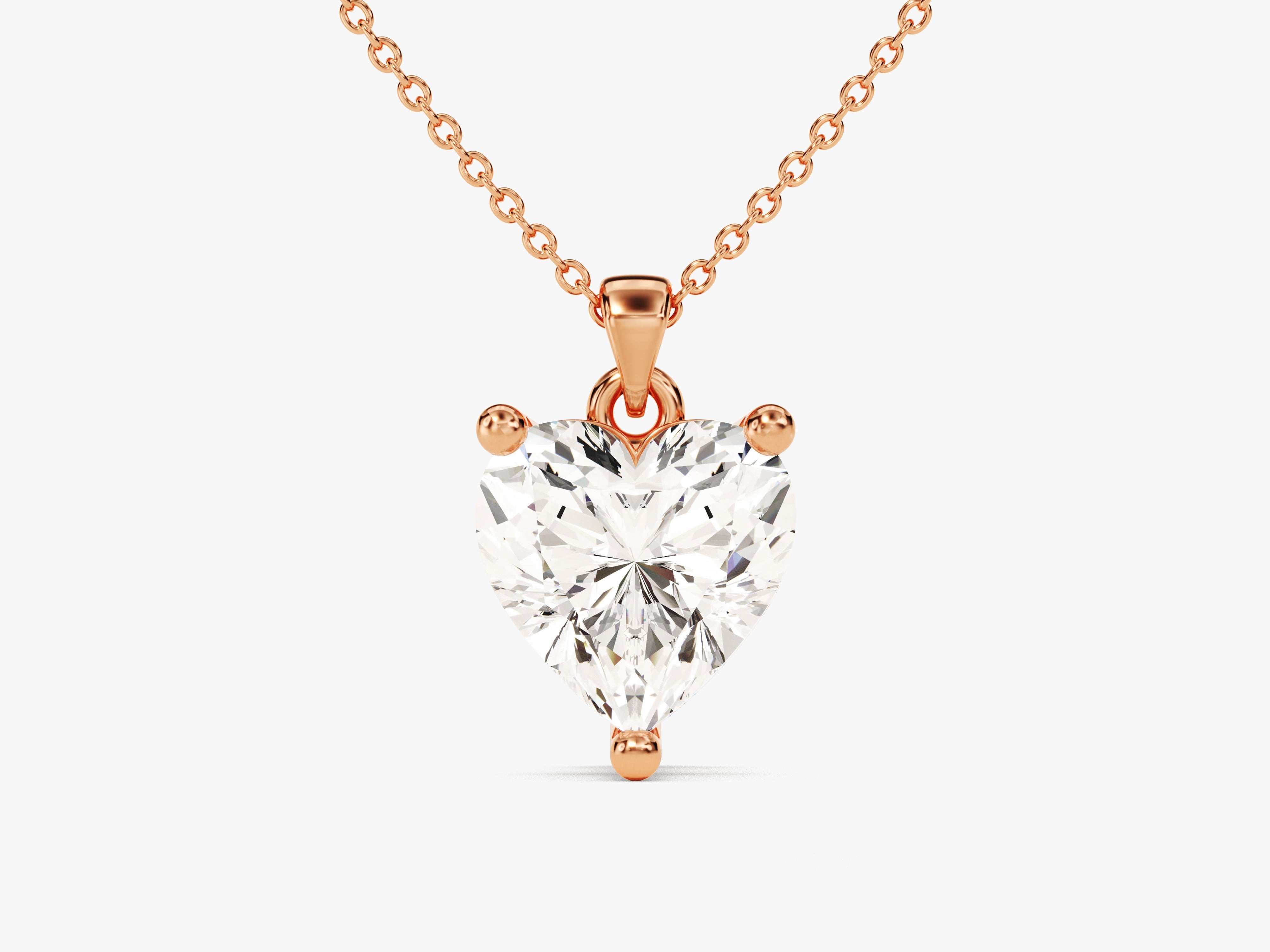 Heart Cut Solitaire Pendant (2.00 CT)
