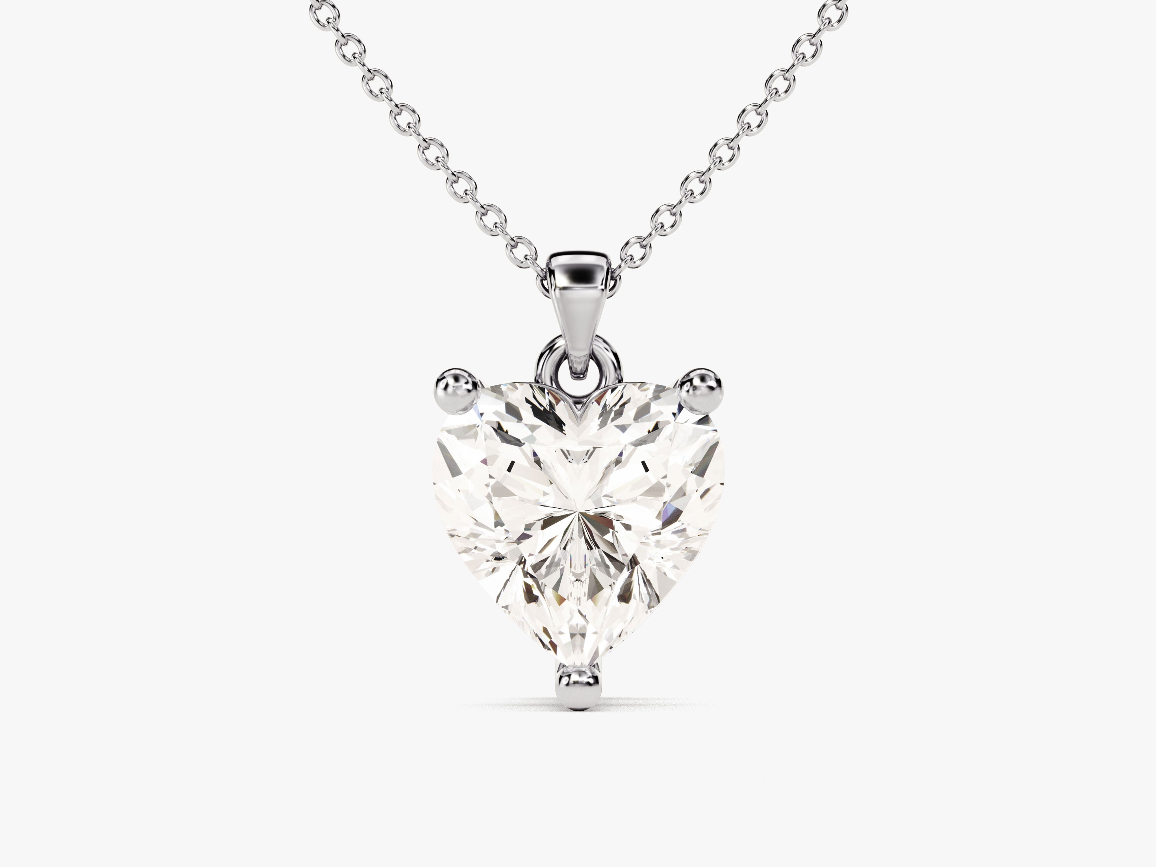 Heart Cut Solitaire Pendant (2.00 CT)