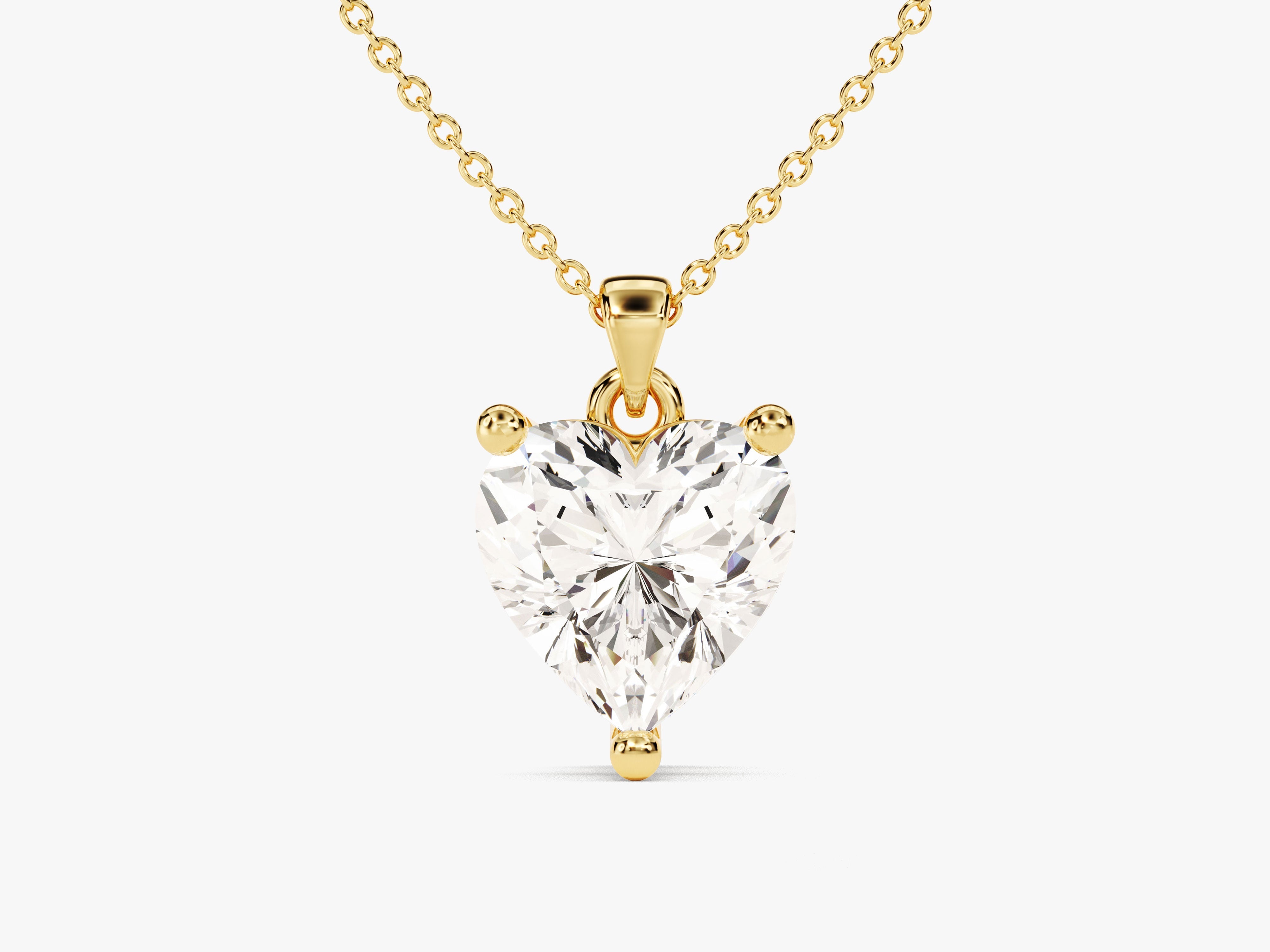 Heart Cut Solitaire Pendant (2.00 CT)