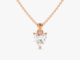 Heart Cut Solitaire Pendant (0.50 CT)