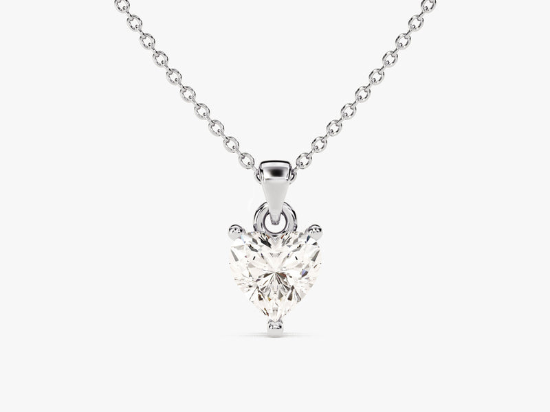 Heart Cut Solitaire Pendant (0.50 CT)