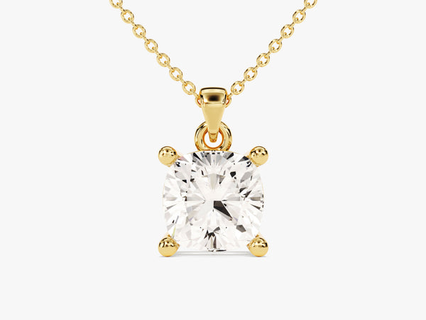 Cushion Cut Solitaire Pendant (1.50 CT)