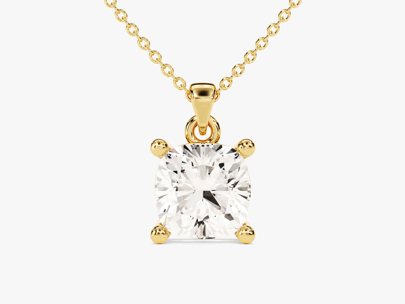 Cushion Cut Solitaire Pendant (1.50 CT)