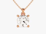 Cushion Cut Solitaire Pendant (2.00 CT)