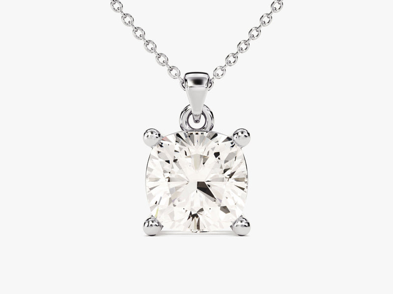 Cushion Cut Solitaire Pendant (2.00 CT)