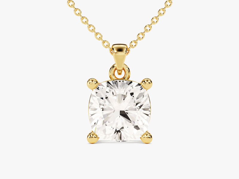Cushion Cut Solitaire Pendant (2.00 CT)