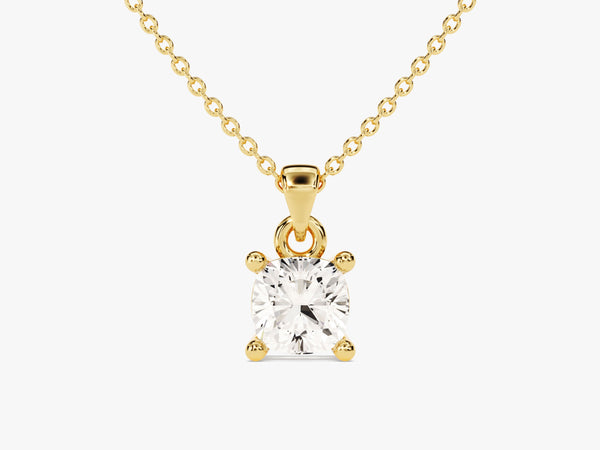 Cushion Cut Solitaire Pendant (0.50 CT)